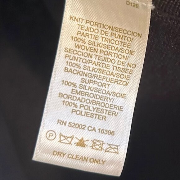 Sigrid Olsen black silk embroidered cardigan - Picture 6 of 8